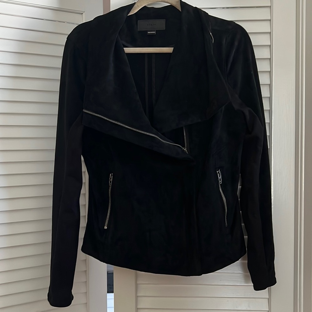 NEW! NEVER BEEN WORN ! Black suede  jacket!!